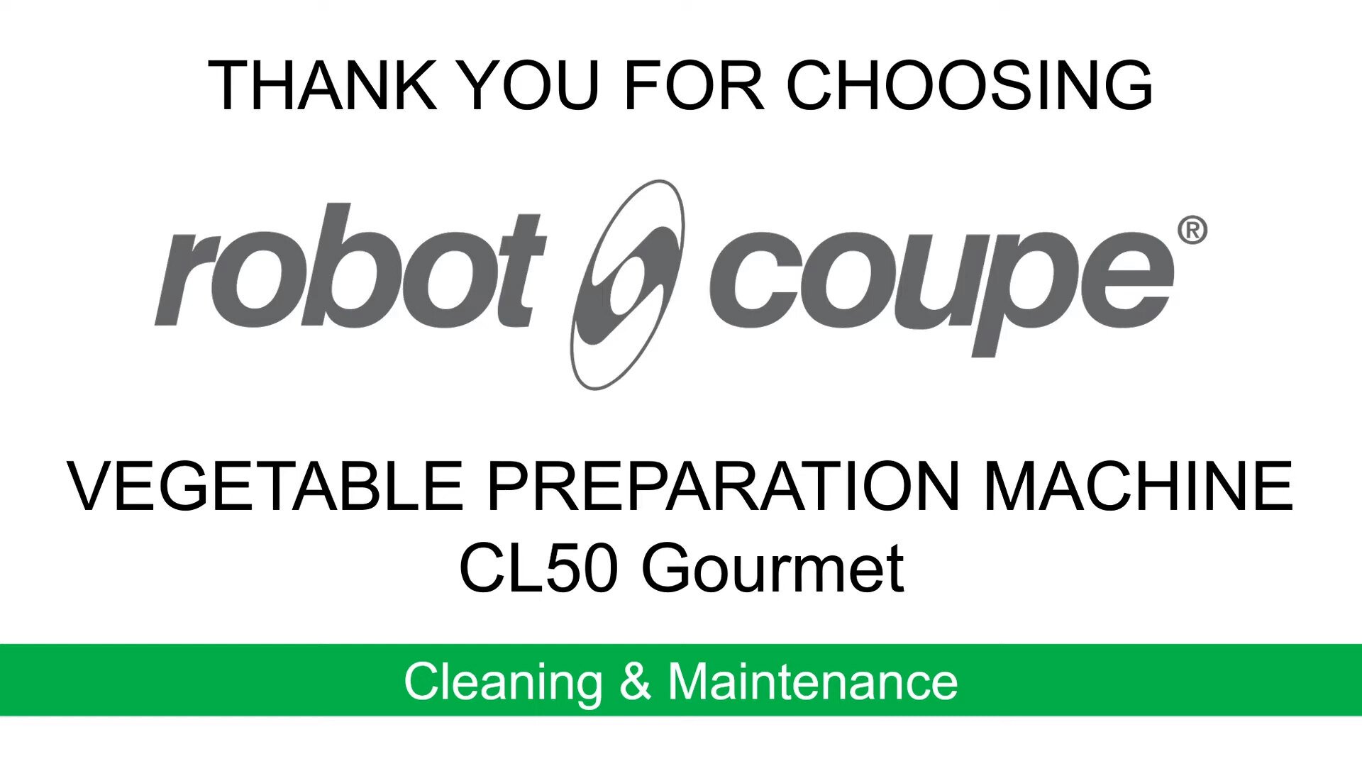 Cleaning and maintenance
