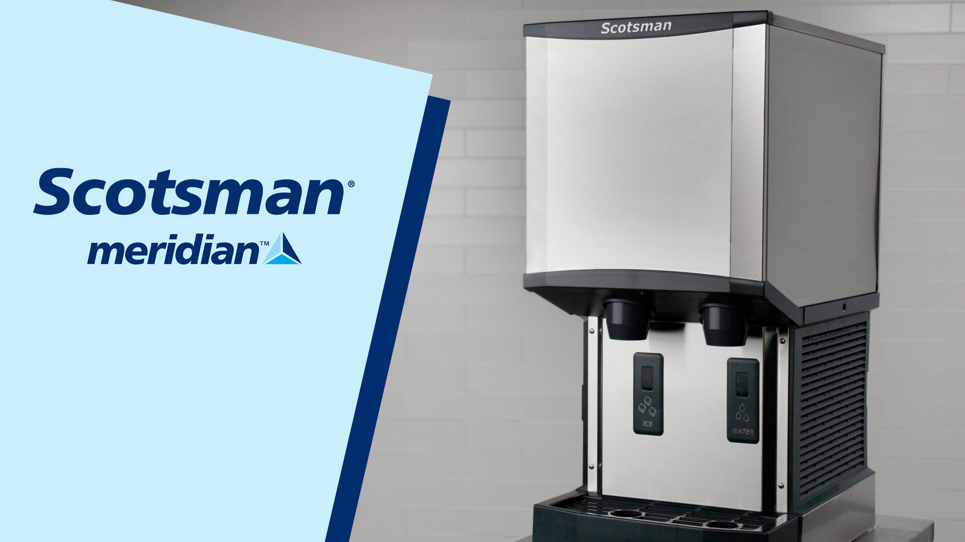 Scratch and Dent Scotsman HID312AB-1 Meridian Countertop Air Cooled Ice  Machine and Water Dispenser with