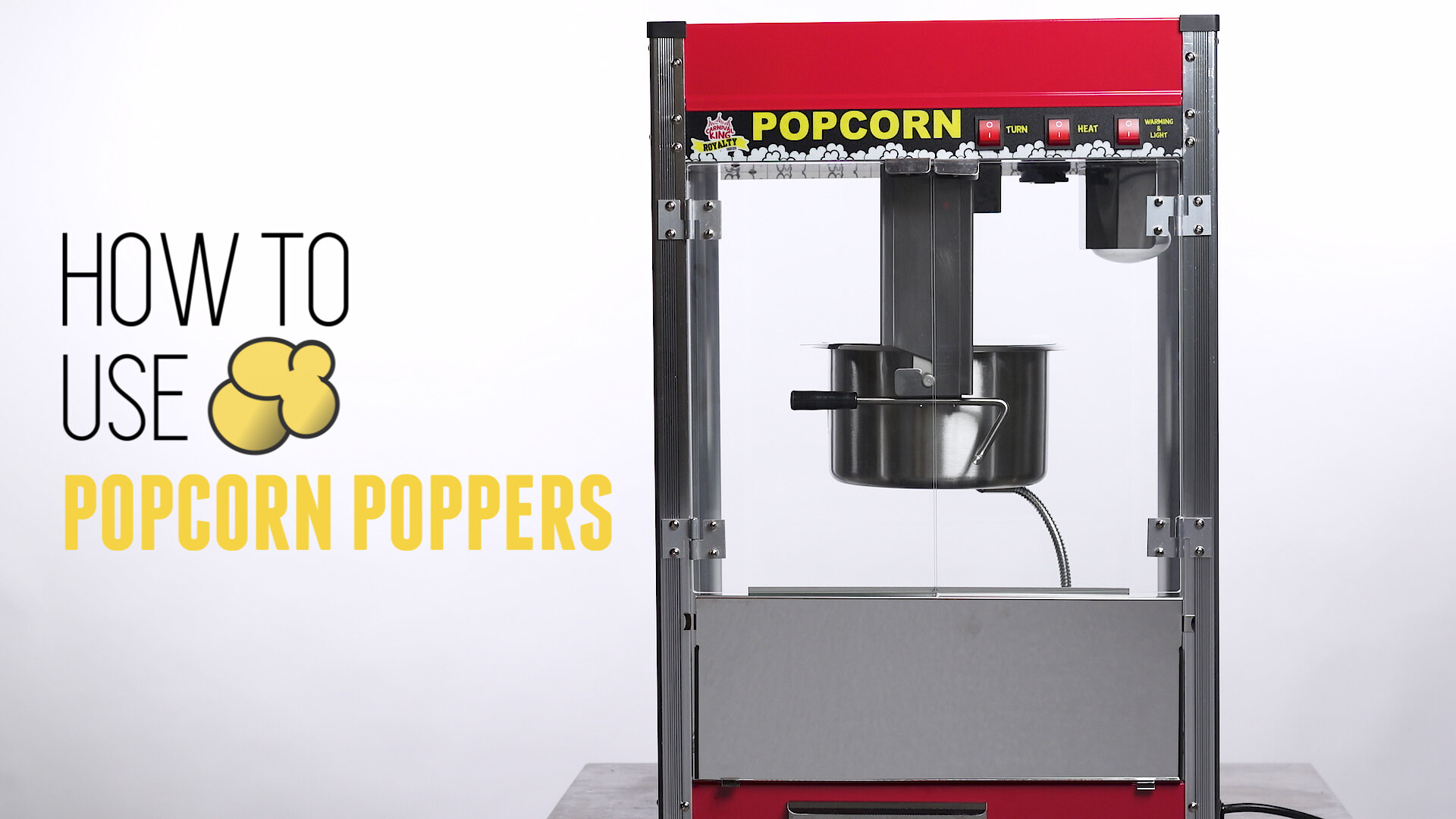 Carnival King Popcorn Popper Kit with 4 oz. Popper and Cart - 120V, 470W
