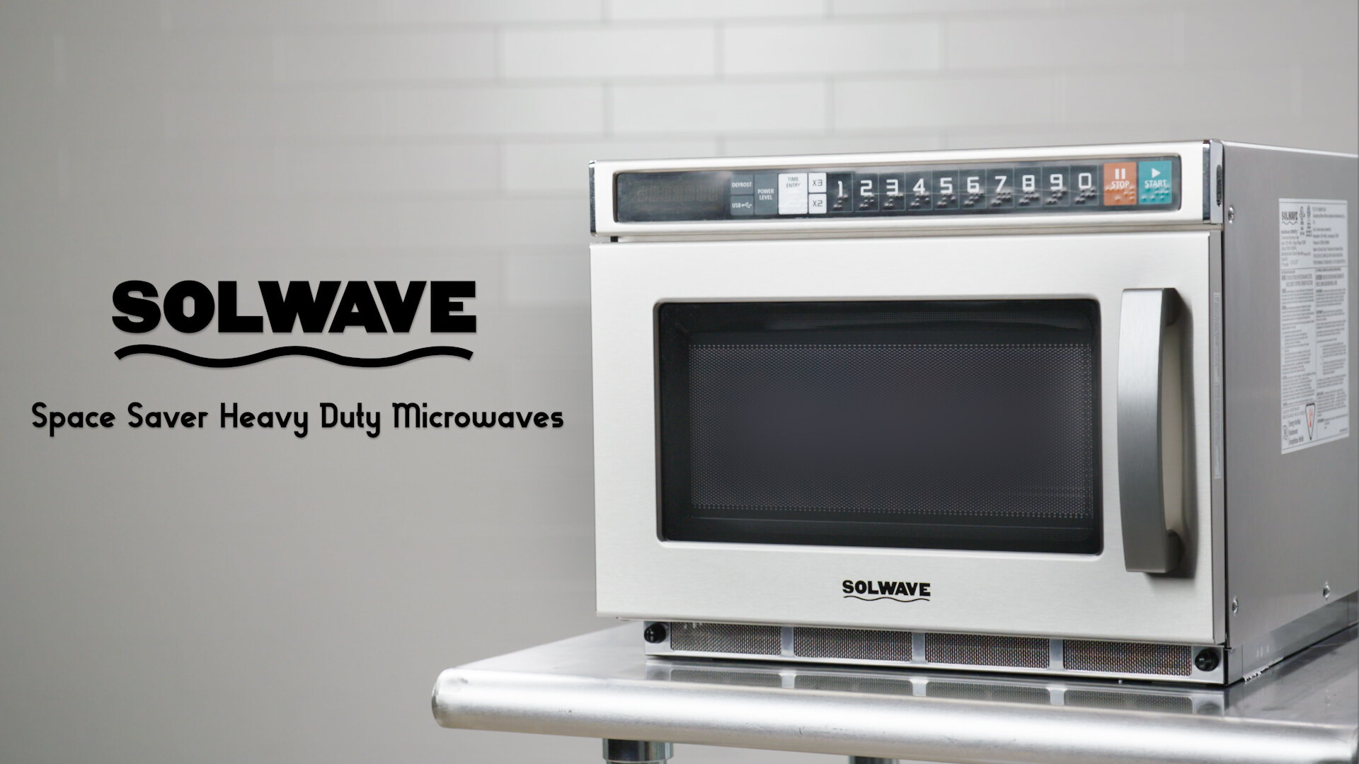 Solwave Space Saver Heavy Duty Microwaves Video