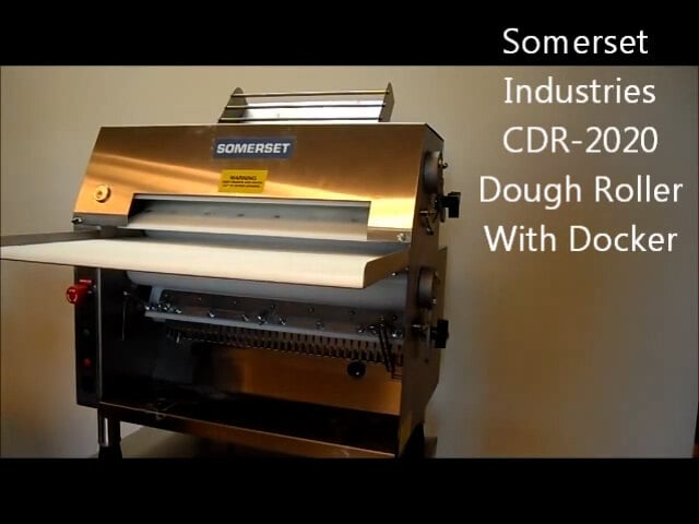 Somerset CDR-2000 20 Countertop Two Stage Dough Sheeter with Front  Operation - 120V, 3/4 hp