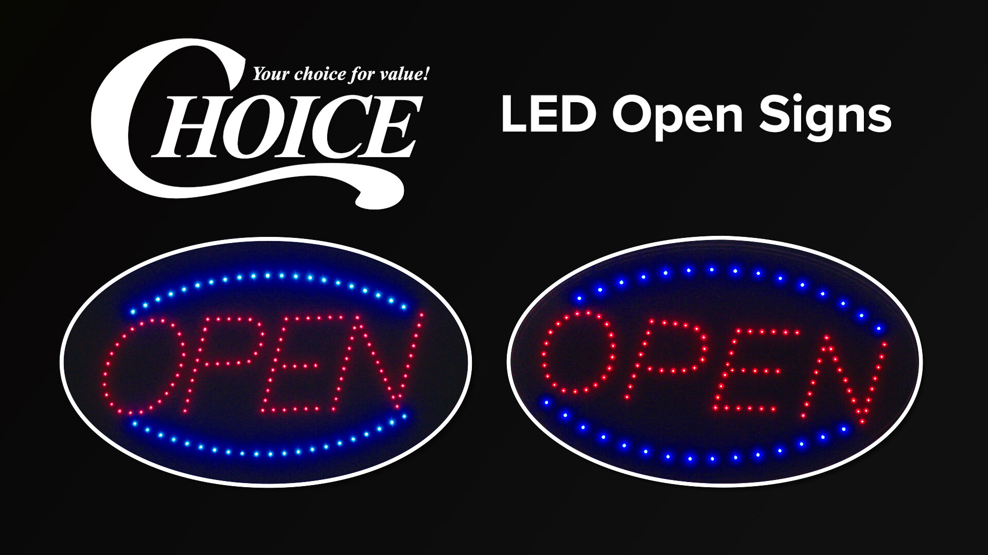 LED Open Sign for Businesses: Low Price at WebstaurantStore