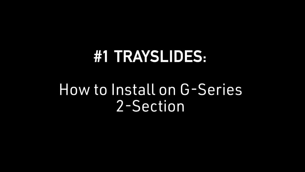 Traulsen: How to Install #1 Trayslides on G Series 2-Section