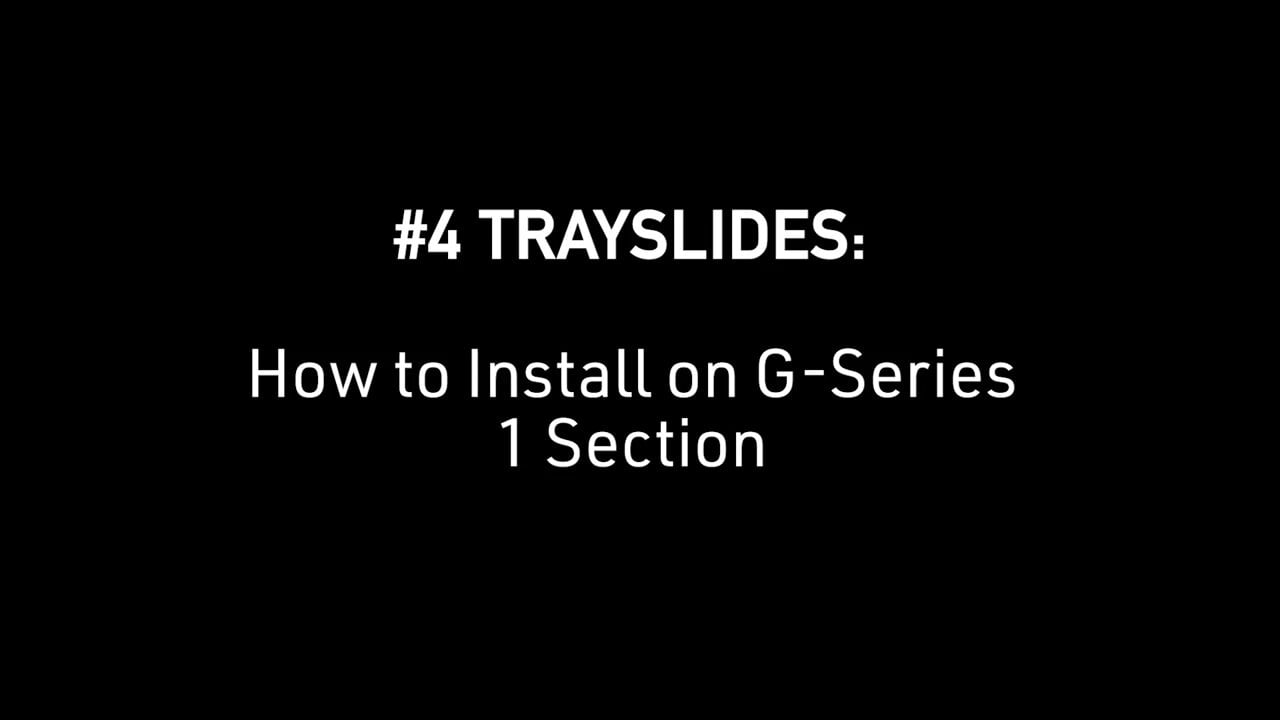 Traulsen: How to Install #4 Trayslides on G Series 1-Section