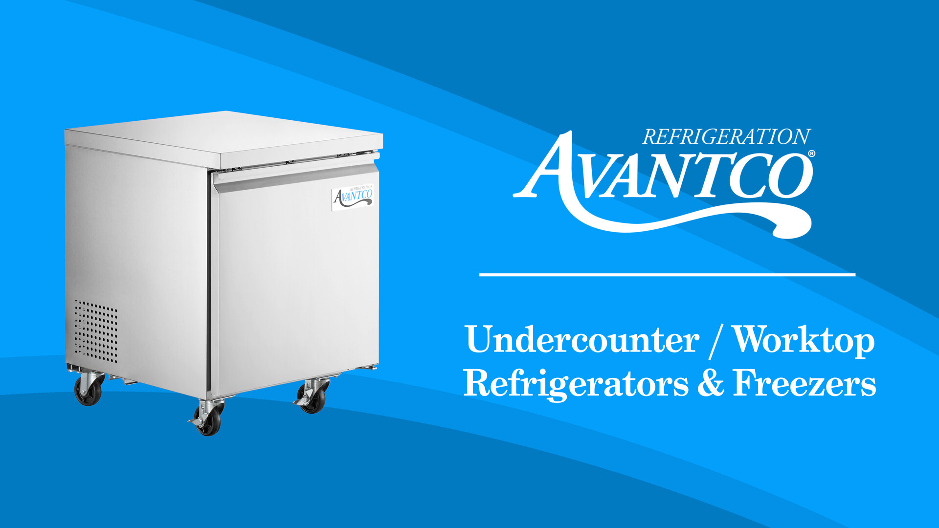 Avantco SS-WT-36F-HC 36 Two Door Worktop Freezer with 3 1/2 Backsplash