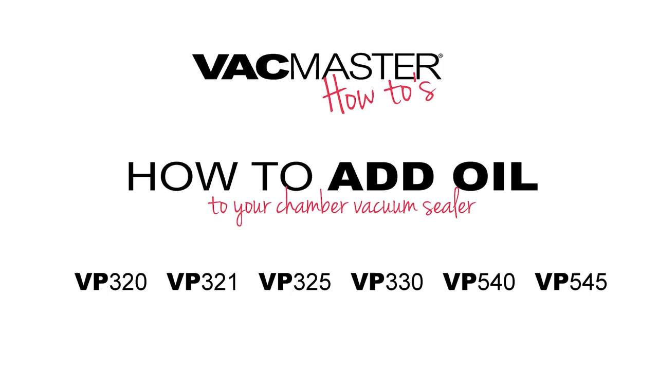 VacMaster VP330 Chamber Vacuum Sealer