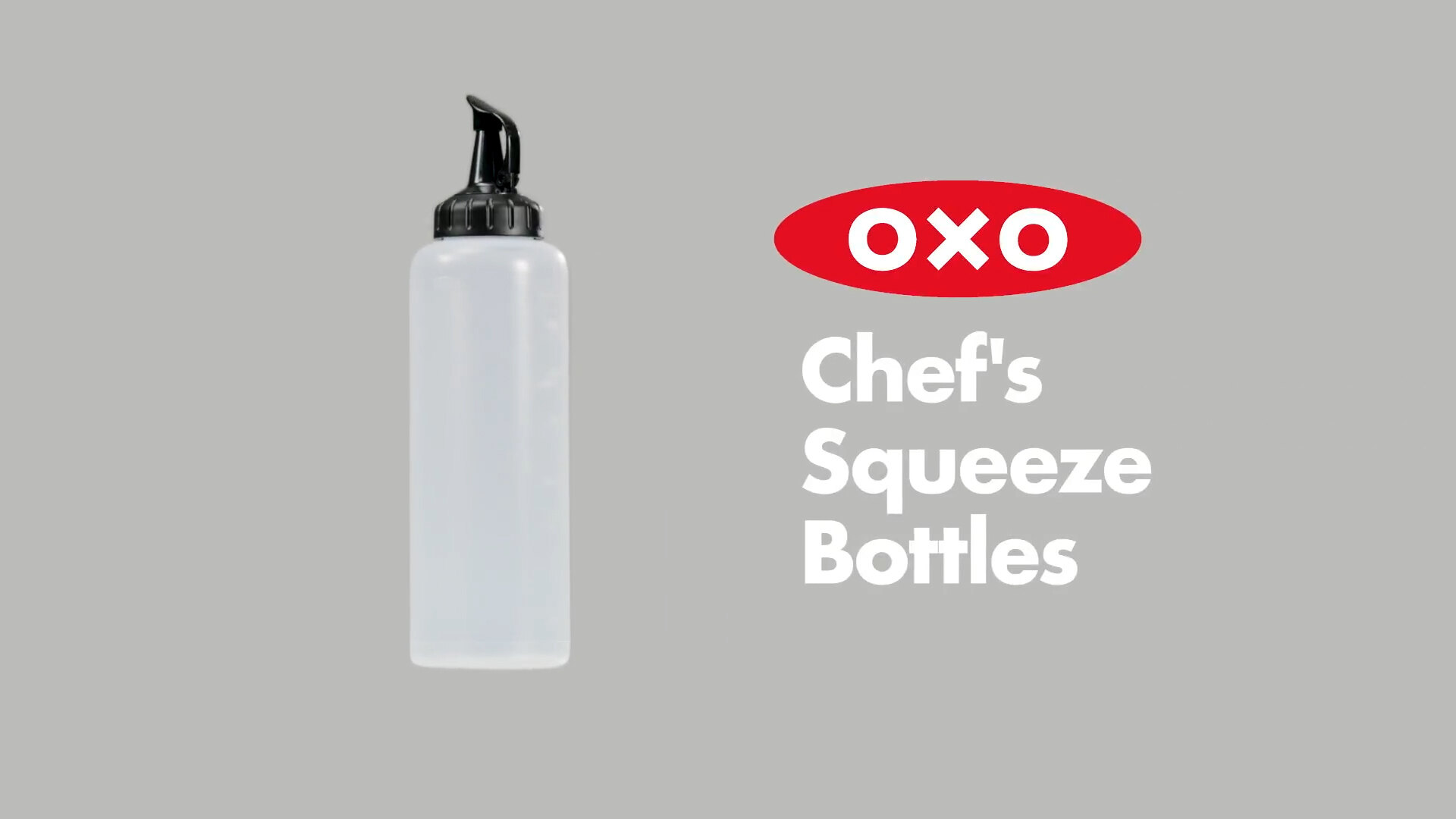 OXO Chef's Squeeze Bottles Video