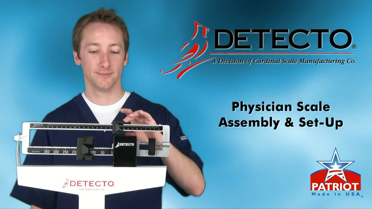 Detecto 437 Mechanical Medical Scale, 450 lb x 4 oz