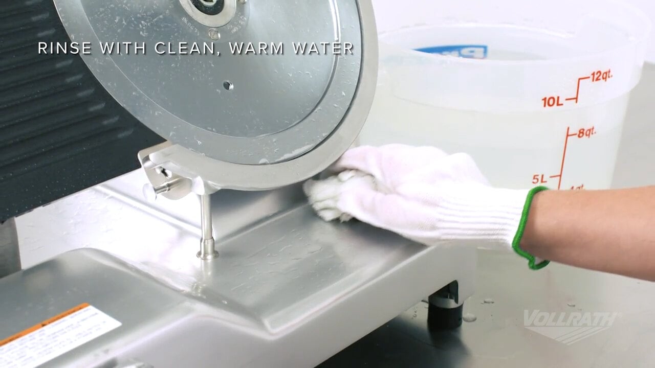 Vollrath Electric Slicers: Cleaning