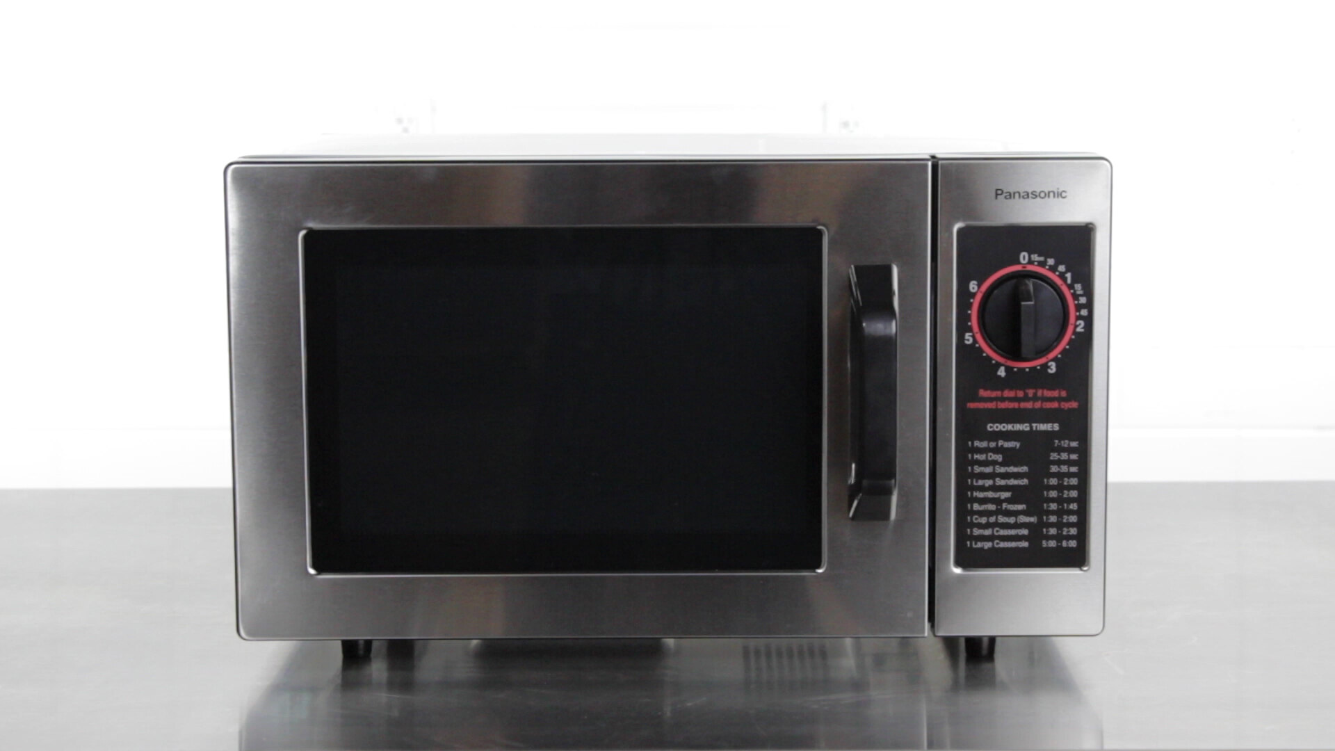 Solwave 1800W Stackable Commercial Microwave with Large 1.2 cu. ft.  Interior and Push Button Controls - 208/240V