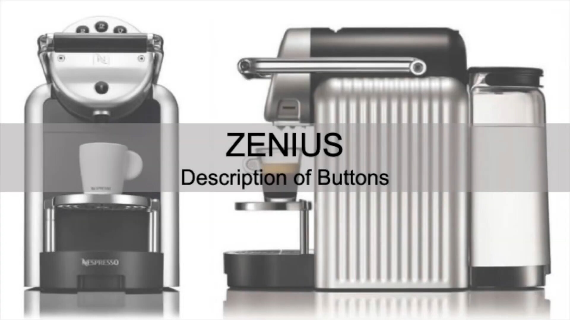 Capsules and Pods for Zenius Machine - Nespresso Professional