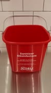 Noble Products 6 Qt. Red Sanitizing Pail