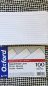 Oxford® Blank Index Cards, 4 x 6, White, 100 Per Pack